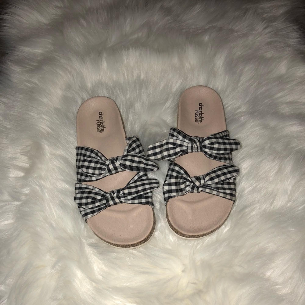Gingham sandal